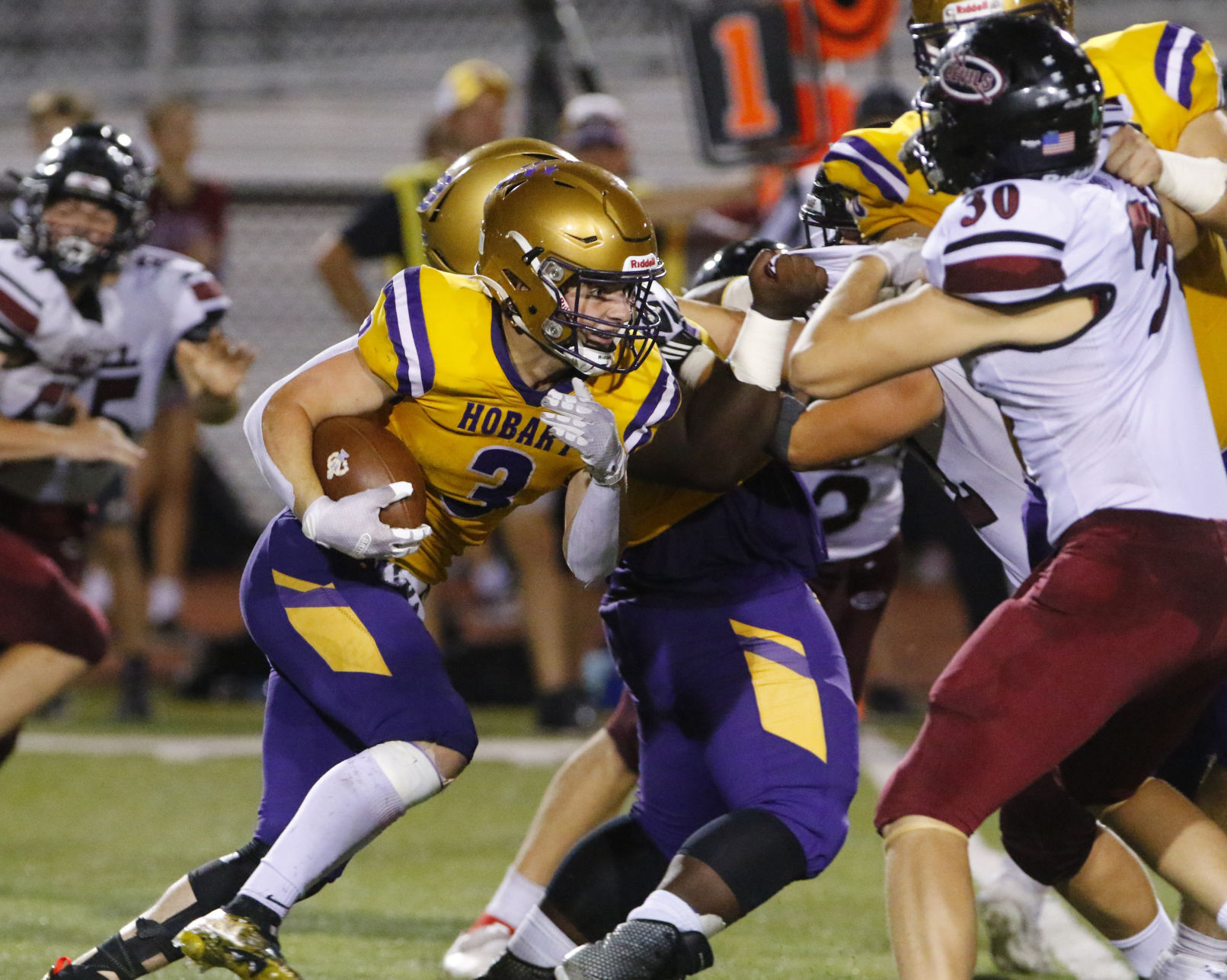 Lowell at Hobart football